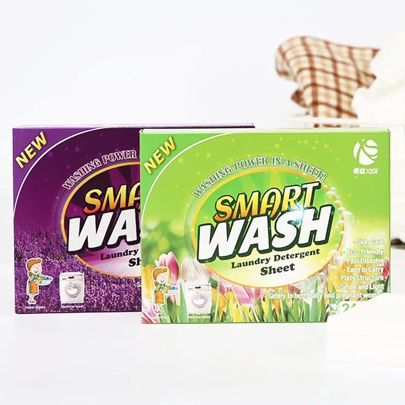 High Quality Soap Laundry Stain Remover Detergent Sheets Eco Strip Laundry Detergent