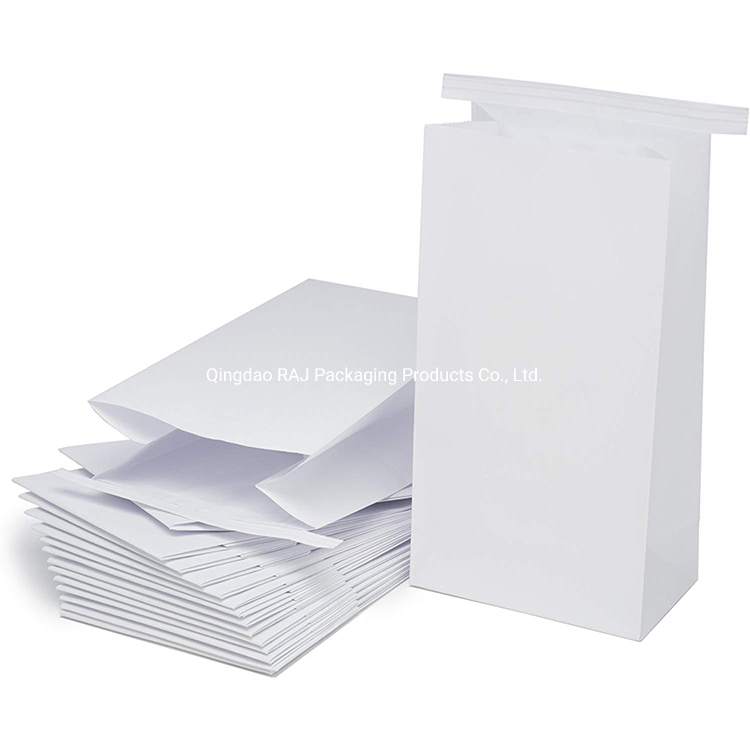 Customized Logo Printing 80GSM Airlines Vomiting Travel White Kraft Paper Sickness Bags Disposable Coated Paper Bags