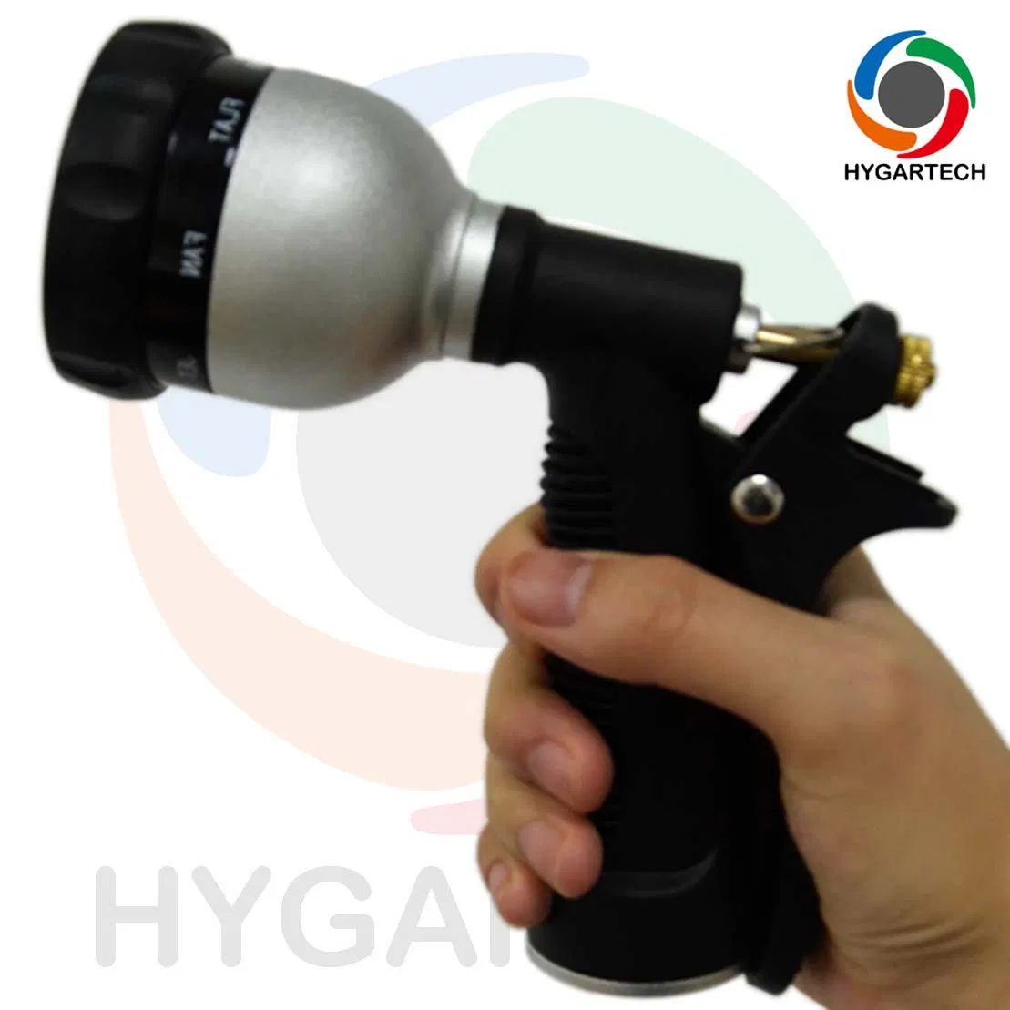 Metal 8-Pattern Function Hose Nozzle Down Pressure Washer with Rear-Trigger Control