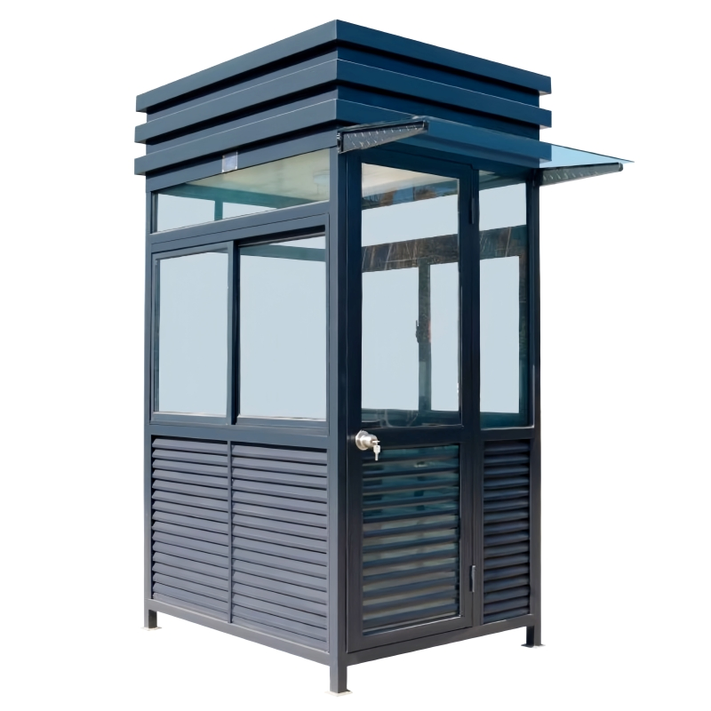 1.2m/1.5m/2m/2.5m Outdoor Steel Frame Custom Modular Mobile Modern Portable Prefab Sentry Kiosk for Prefabricated Booth Security Guard House