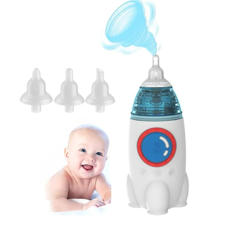 Factory Price Built-in Music Rechargeable Baby Nasal Cleaner Silicone Electric Baby Nasal Aspirator