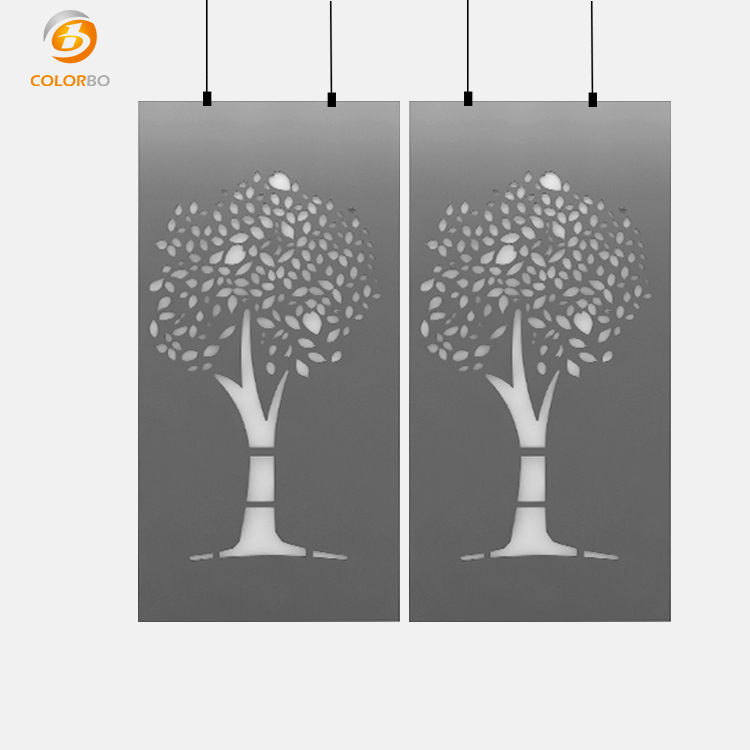 High performance Carton Packed Modern Design Space Divider Customized PET Hanging Screen
