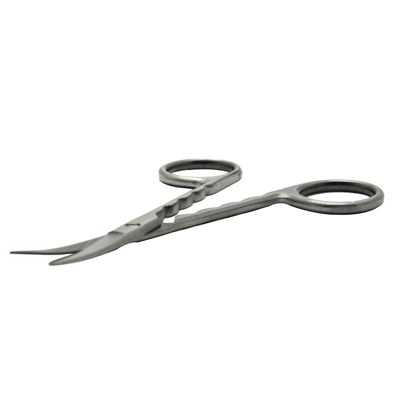 3.5mm Thickness 4.5inch S/S Long Handle Beauty Eyebrow Manicure Cuticle Nail Scissors