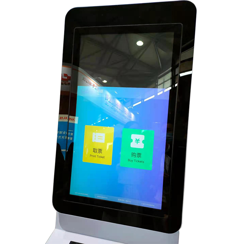 Smart Ticket Vending Kiosk with Identification Card Qr Code Scanning Ticket Printing