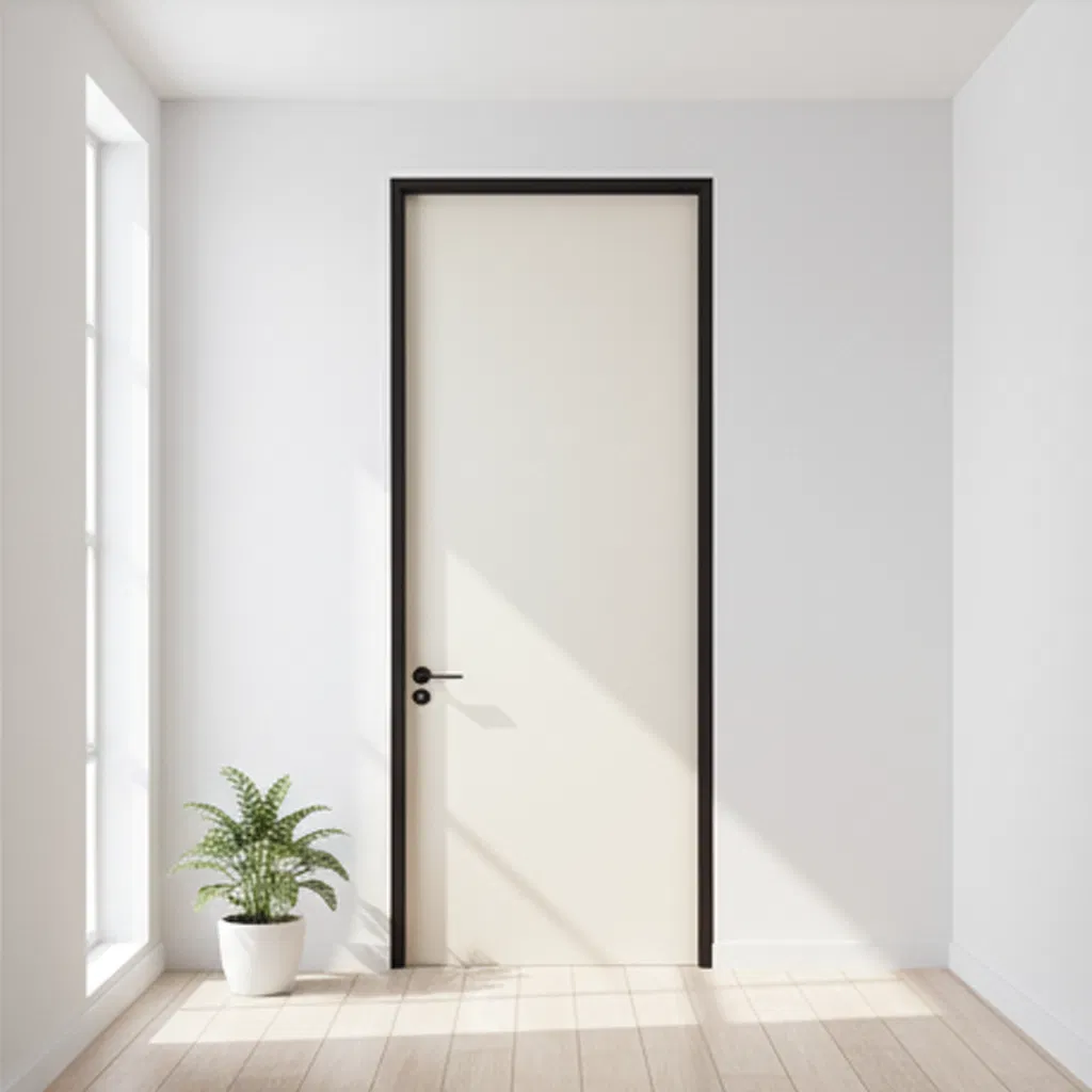 Customized Size Price Is Cheap Mothproof Soundproof Fireproof WPC Door BSCI Certificated