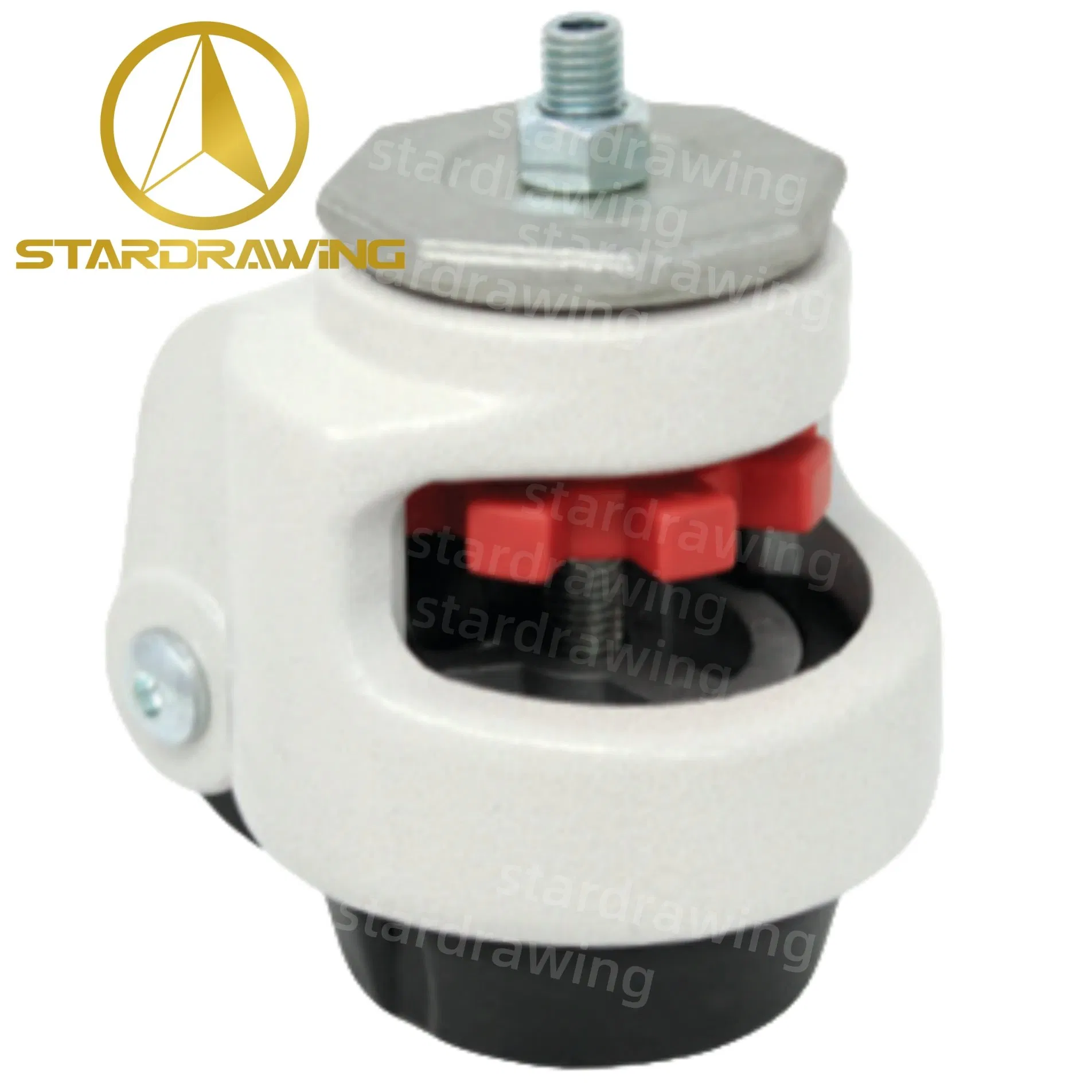 Stardrawing 110/600/1300/2200 Lbs Leveling Caster Wheel Adjustable Leveling Casters