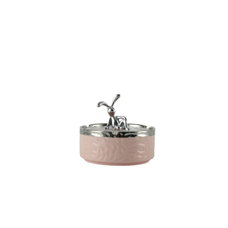 5.5cm*12cm DAB Tool Personalized Gray with Lid Anti-Flying Ashtray Creative Ashtray Home Use Smoking Accessories