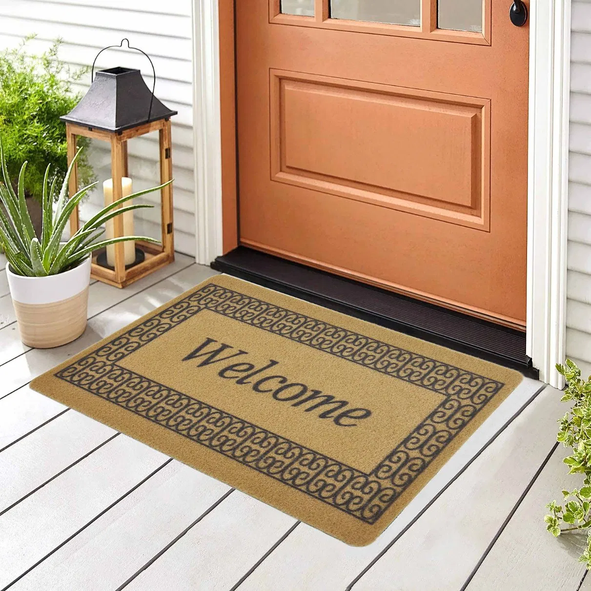 Welcome Matt Outdoor Indoor, Waterproof Quick Dry All-Season, All-Weather Doormat, Durable, Low Profile, Easy Clean