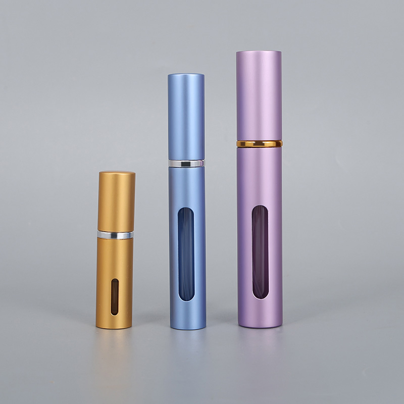 Fashion Empty 5ml Aluminum Atomizer Perfume Spray Bottle Travel Pocket Perfume Bottle