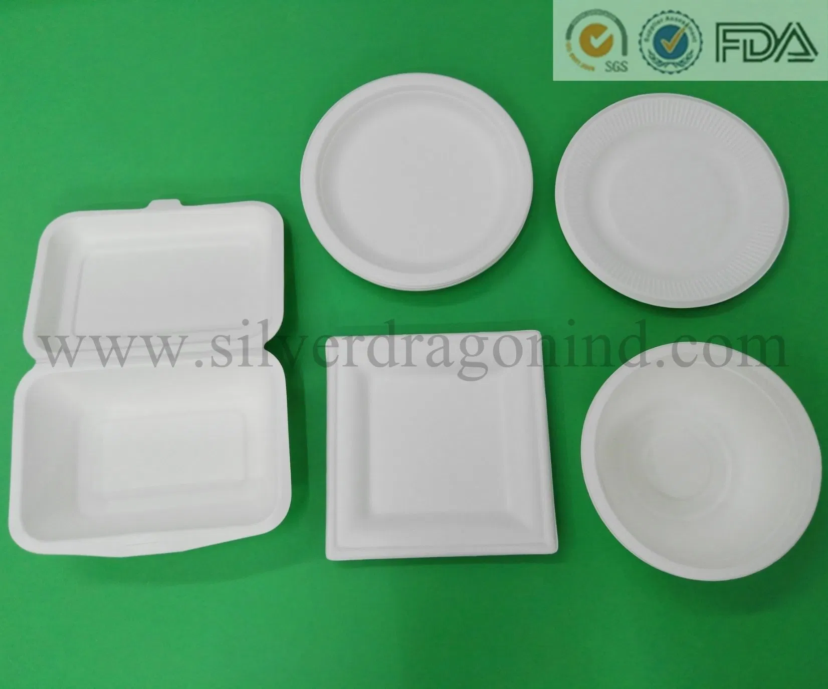 Compostable Biodegradable Sugarcane Pulp Paper Plate