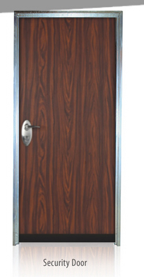 Стальная входная дверь Fangda Israeli Security с ПВХ покрытием