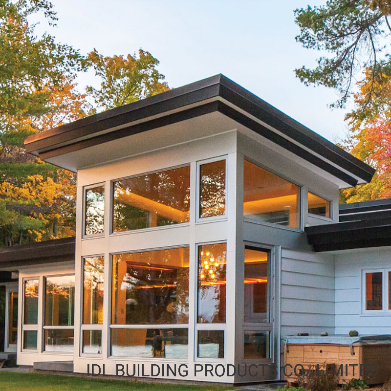 Premium UPVC Aluminum Windows with Tempered Glass Grill Design