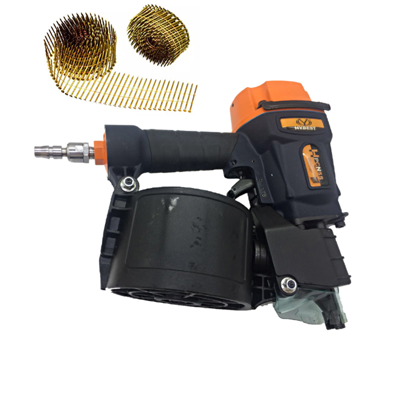 Пневматический гвоздезабиватель HYBEST CN70 для винтовых гвоздей