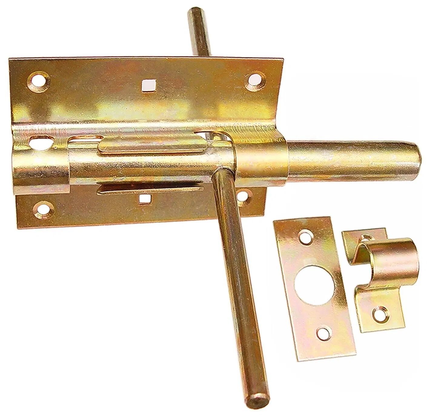 High Quality Stainless Steel Door Deadbolt Lock U Shape Round Inner Lock Wooden Door Latch