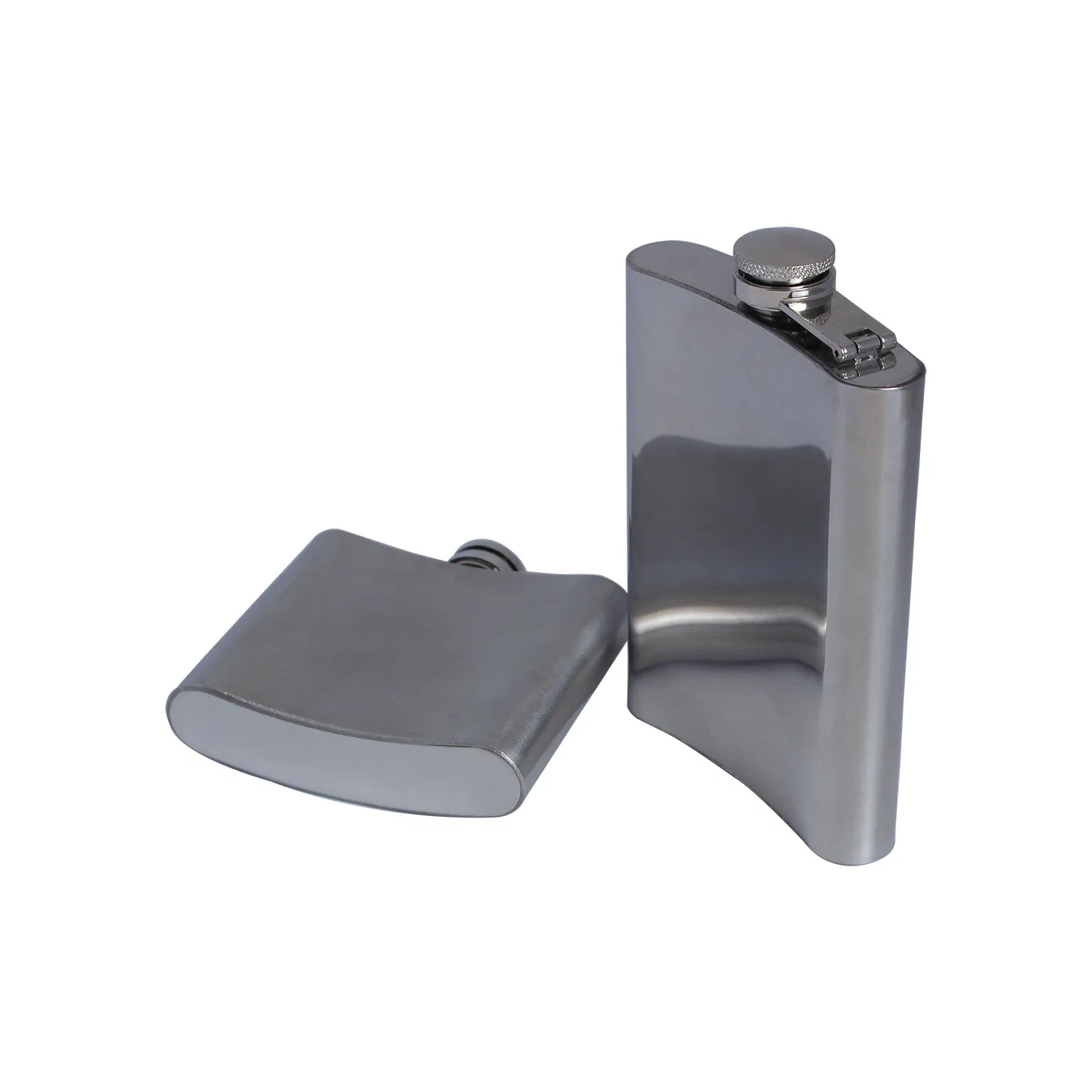 Stainless Steel Vacuum Wine Pot Outdoor Portable Flat Shaped Wine Container