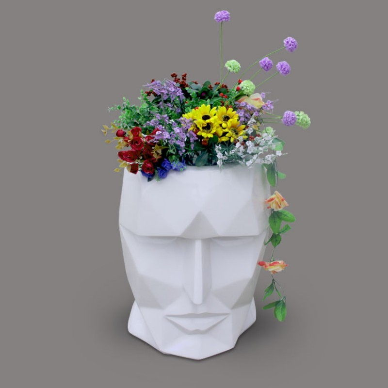 Luxury Outdoor Fiberglass Plant Engineering Flower Nursery Use Planters