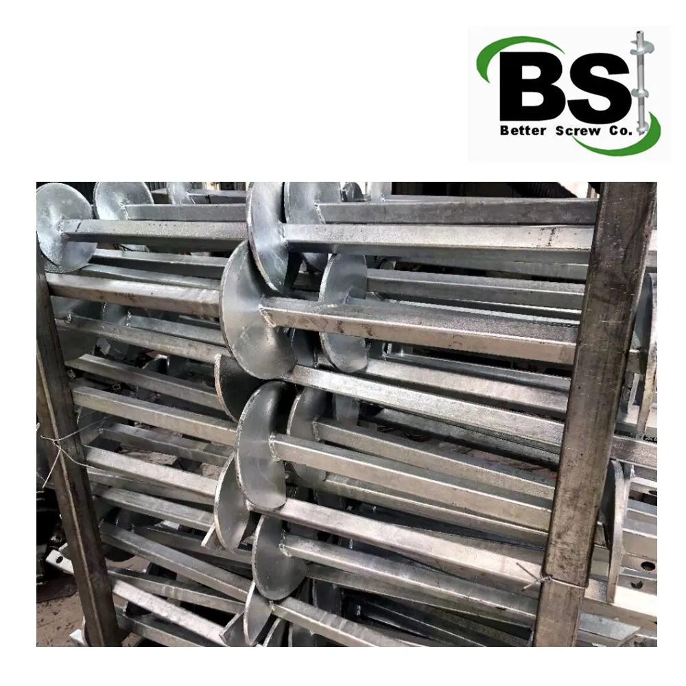 Square/Round Shaft Steel Helical Anchor/Helical Pier/Screw Piles