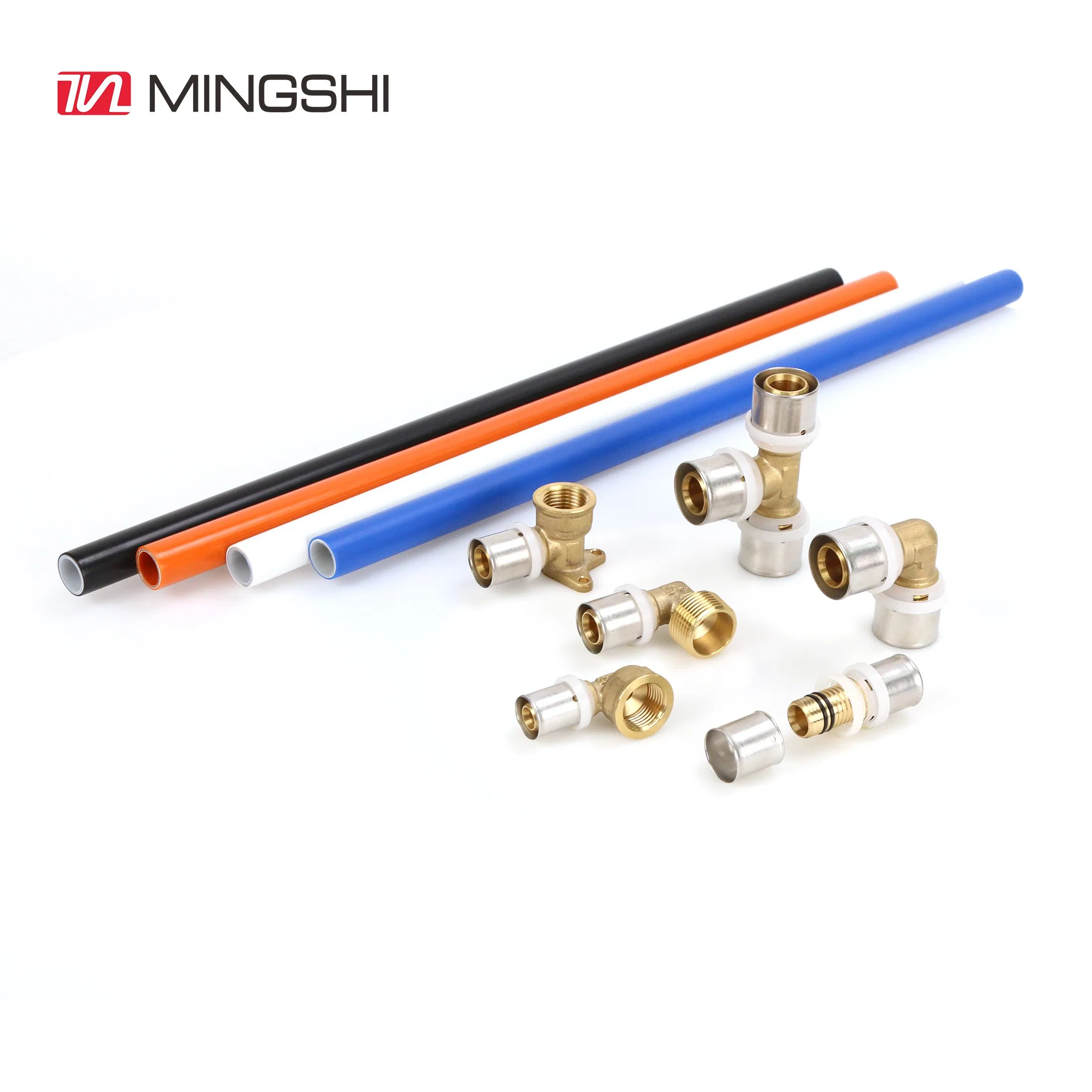 High Standard Pex Multilayer Pipe Th Profile Rduced Tee Brass Press Fitting