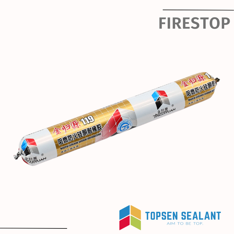 Fv-0 Grade Fire Stop Sealant Fast Drying Fireproof Silicone Sealant