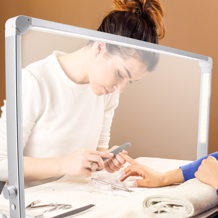 Multi-Functional Nail Manicure Light LED Table Lamp for Nail Tech 3 Color Mode Stepless Brightness Dimmable