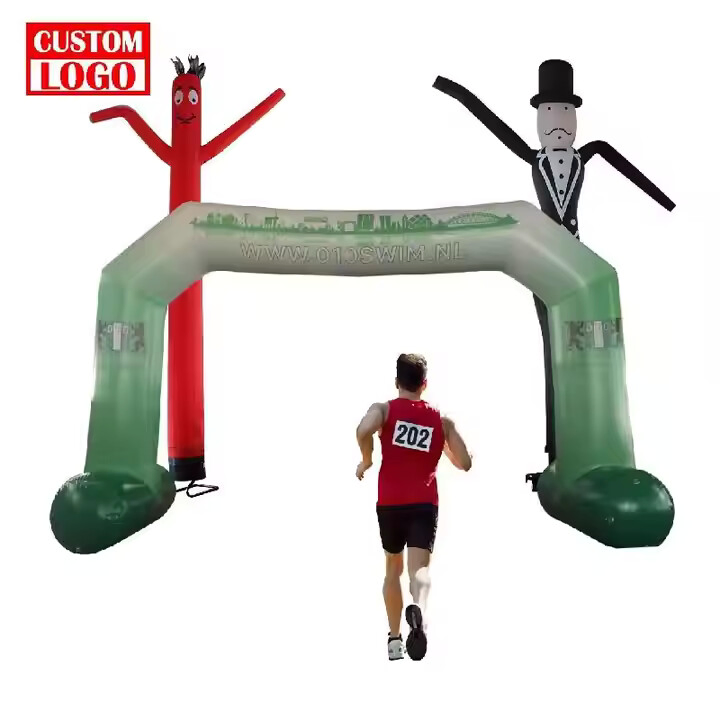 Running Events Custom Logo Printing Arch Gate Outdoor Entrance Inflatable Arch Gate