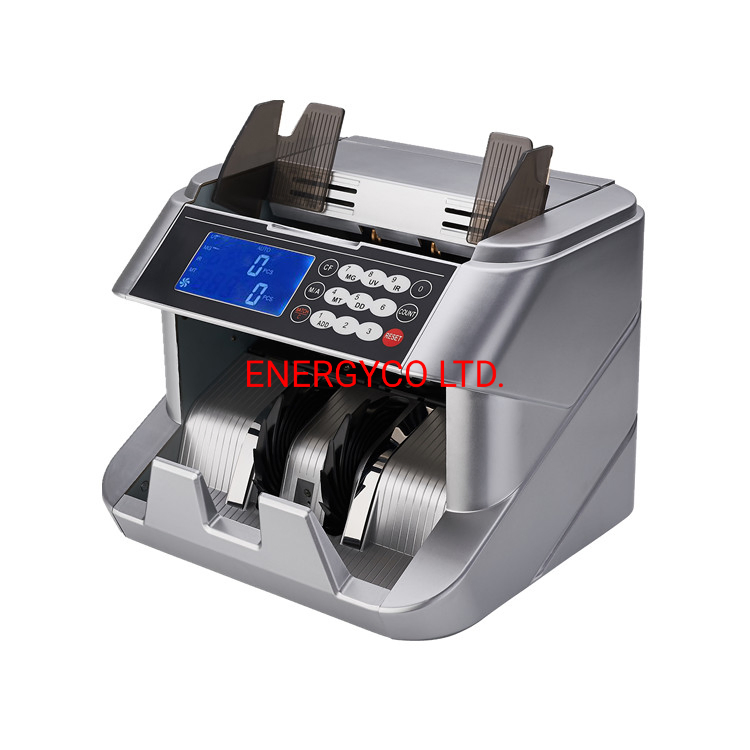 USD and Euro Cash Machine Bill Money Currency Counter with UV Mg Detection Bill Counter