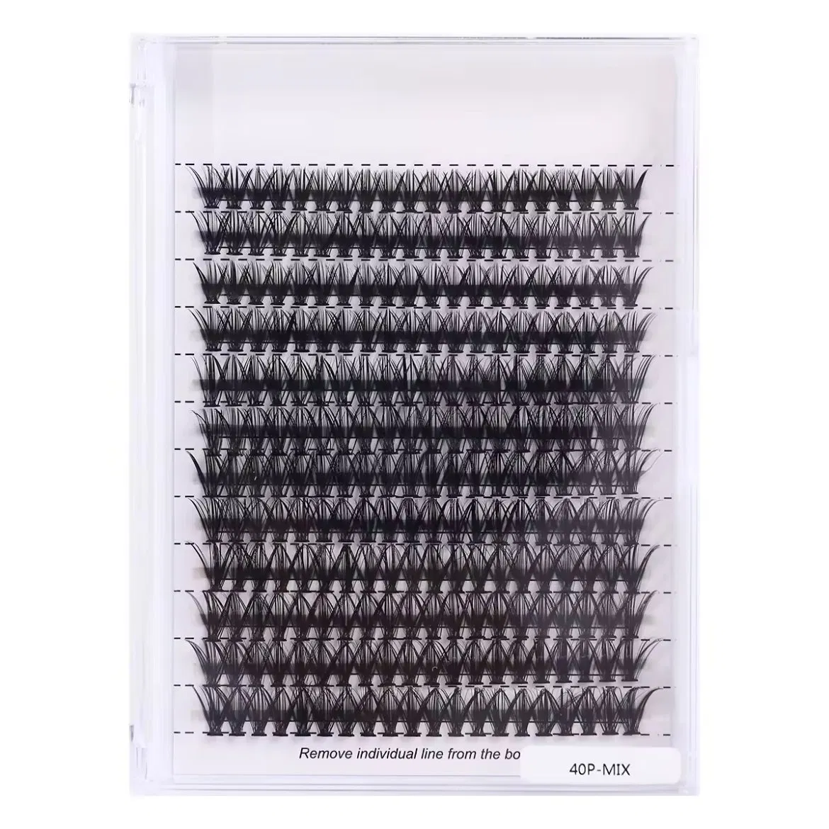 Factory Price Heat Bonded DIY Lashes 10d 20d 30d 40d Premade Fan Eyelash Cluster Lash Self Grafting Promade Volume Fan