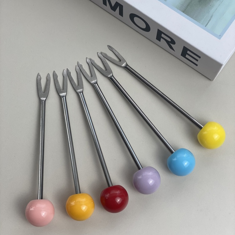 Dopamine-Inspired 304 Stainless Steel Fruit Fork