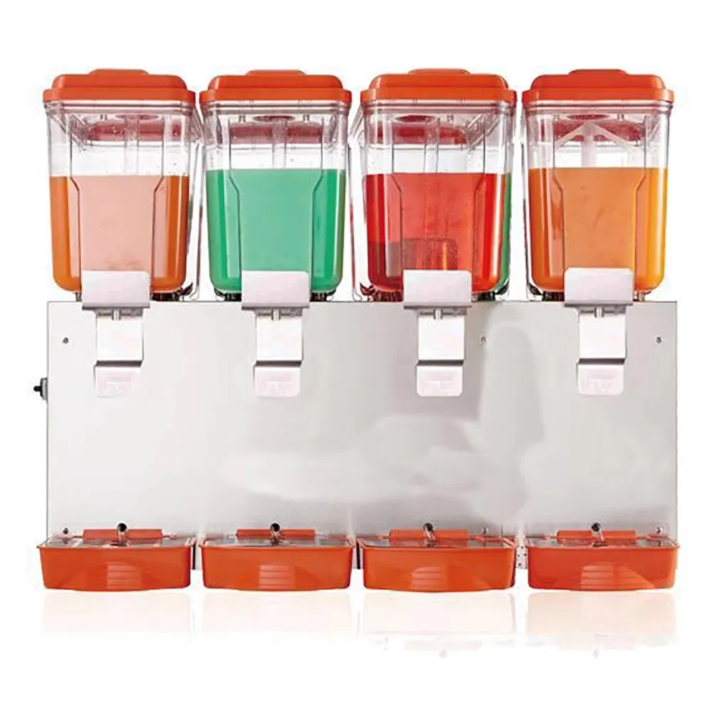 Commercial 32L Automatic Ice Drinks Juice Dispenser Chinese Manufacture 2 Tanks for Restaurant Food Shop Electric Power Source