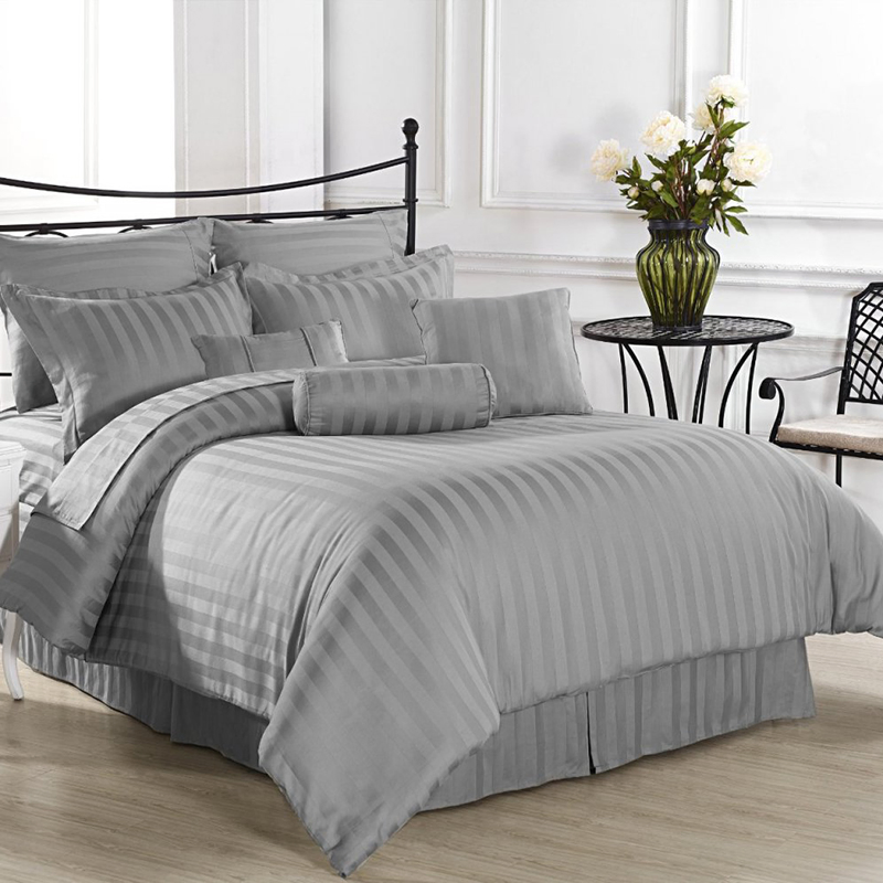 Popular Simple Style 3cm Striped Flat Bed Sheet 100% Cotton