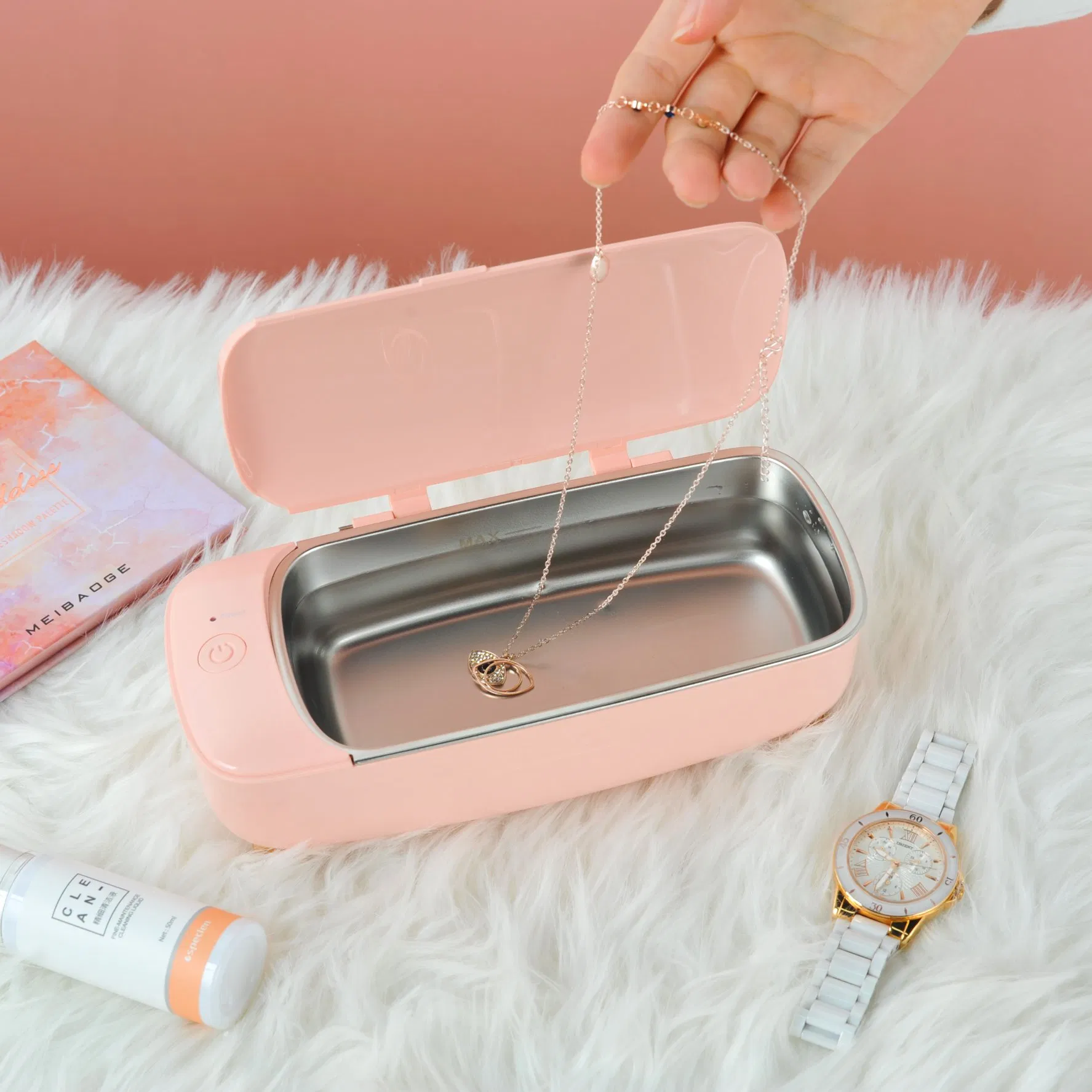 Household 400ml Eyeglass Ultrasonic Cleaner Machine for Jewelry