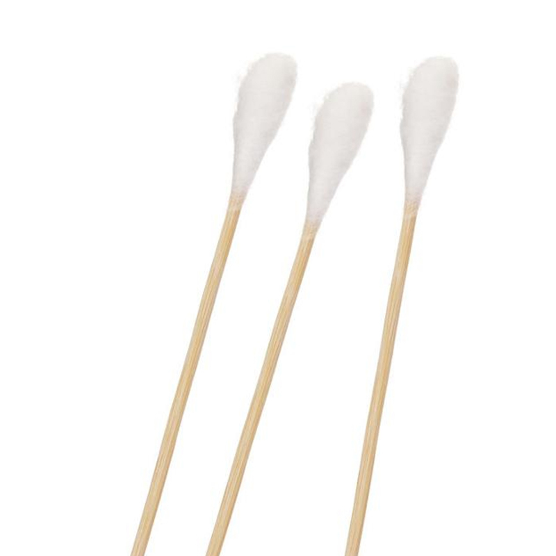 200PCS Bamboo Stick Ear Buds Organic Cotton Swabs in Paper Drawer Box