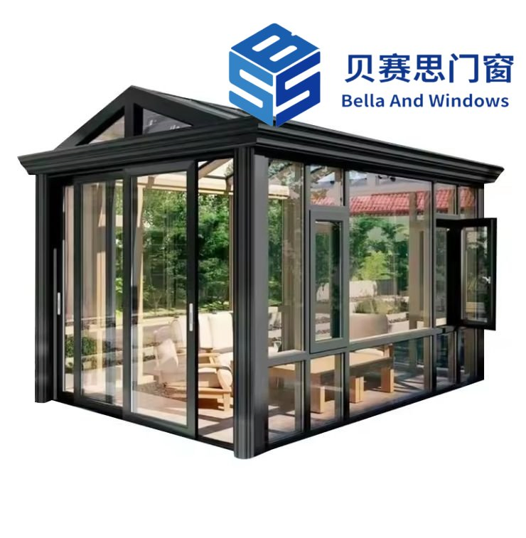 Beisaisi Factory Outlet Factory Price Aluminum Alloy Sunroom Green House Pergola Veranda with Anti-Corrosion Thermal Break Performance
