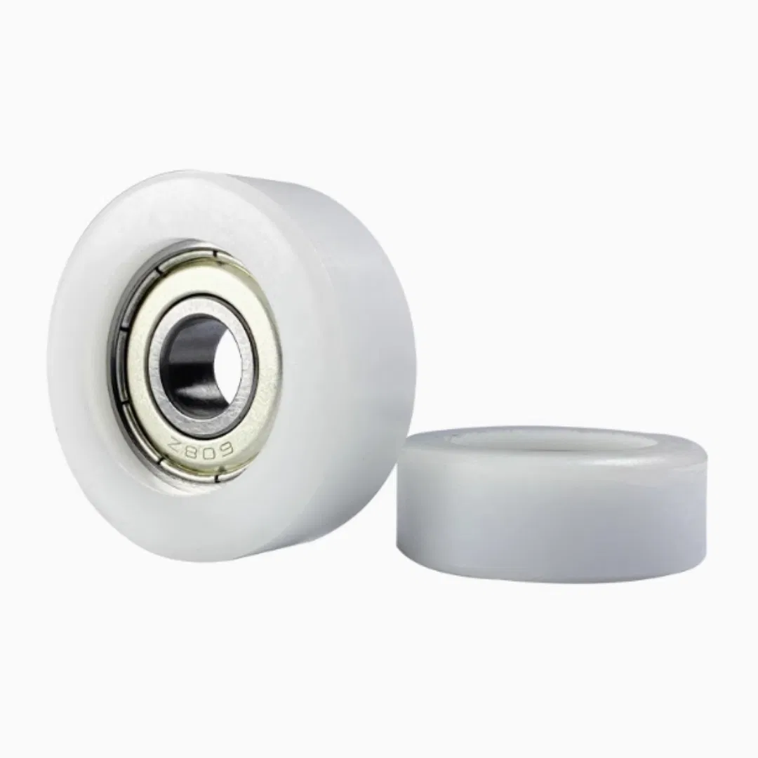 Durable Nylon Plastic 608 Bearing Zipper Door Roller Wheels