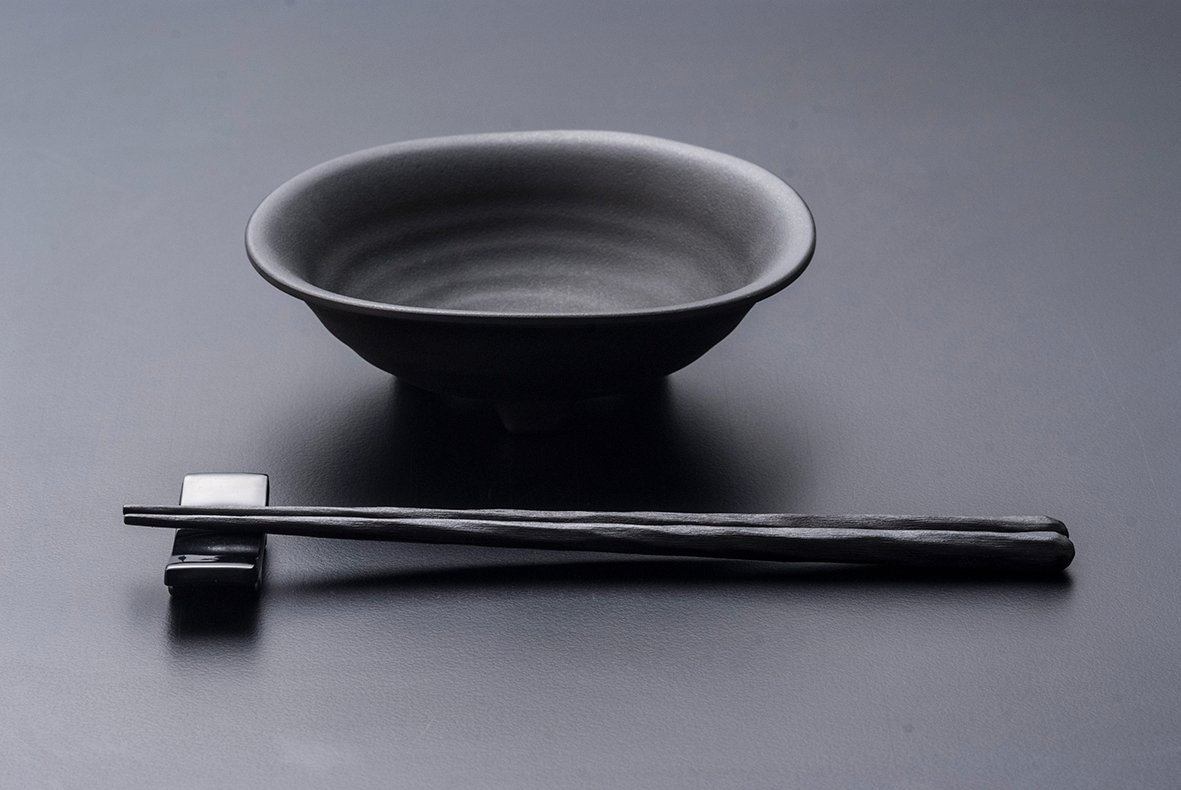 Melamine 5 Pair Set Japanese Style Dishwasher Safe 8 Inch Black Chopsticks