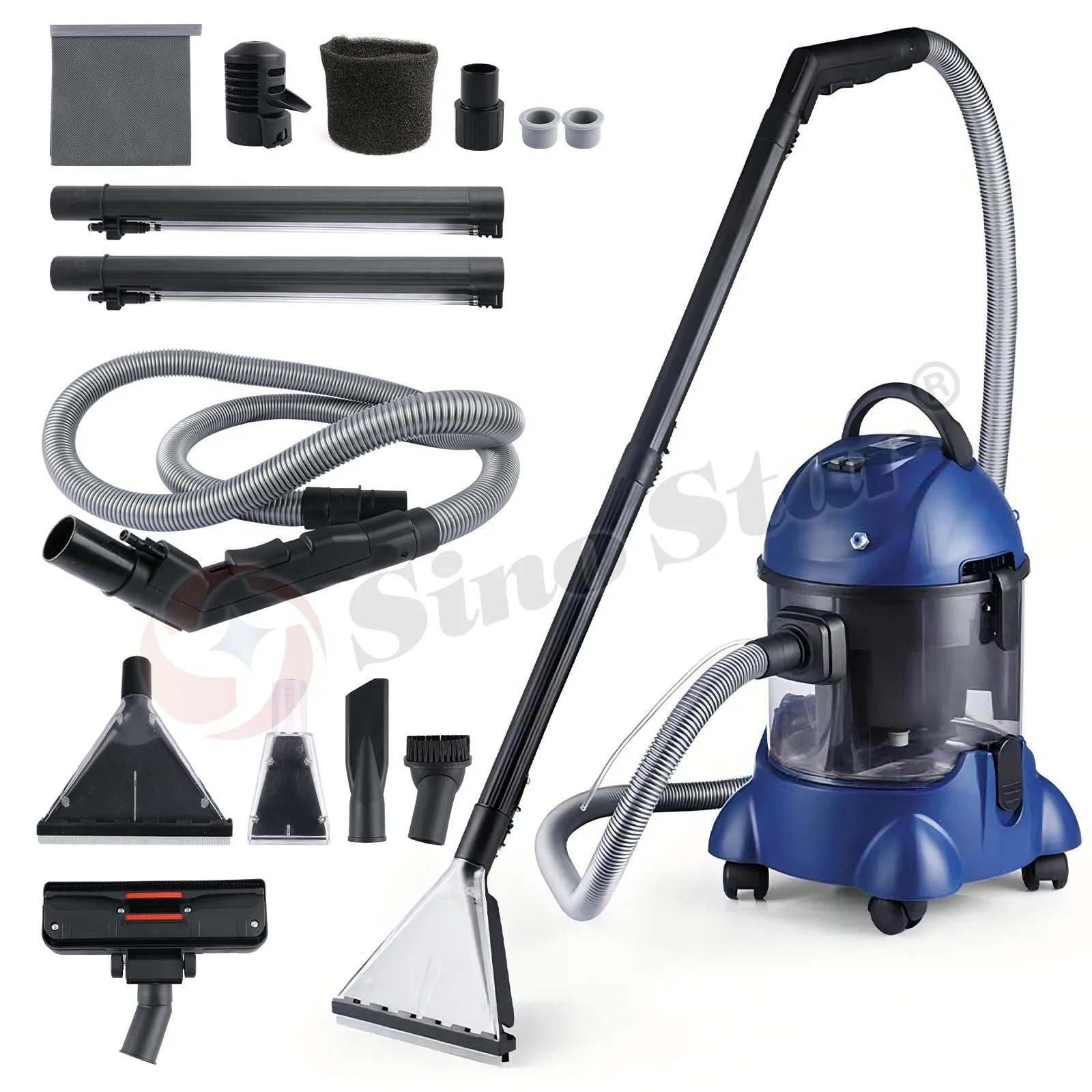 20L Car Wash Vacuum Cleaner Wet and Dry Cleaning Upholstery Carpet Car Vehicle Floor Injector Suction Unit