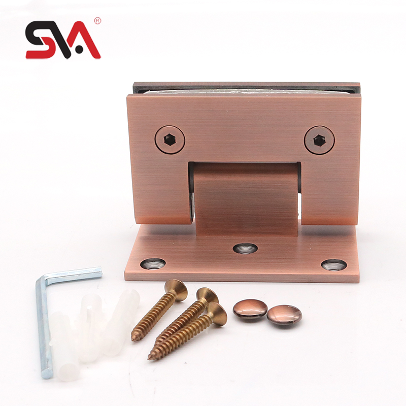 China Supplier Brushed Bronze Frameless Sliding Shower Sliding Glass Door Hinge