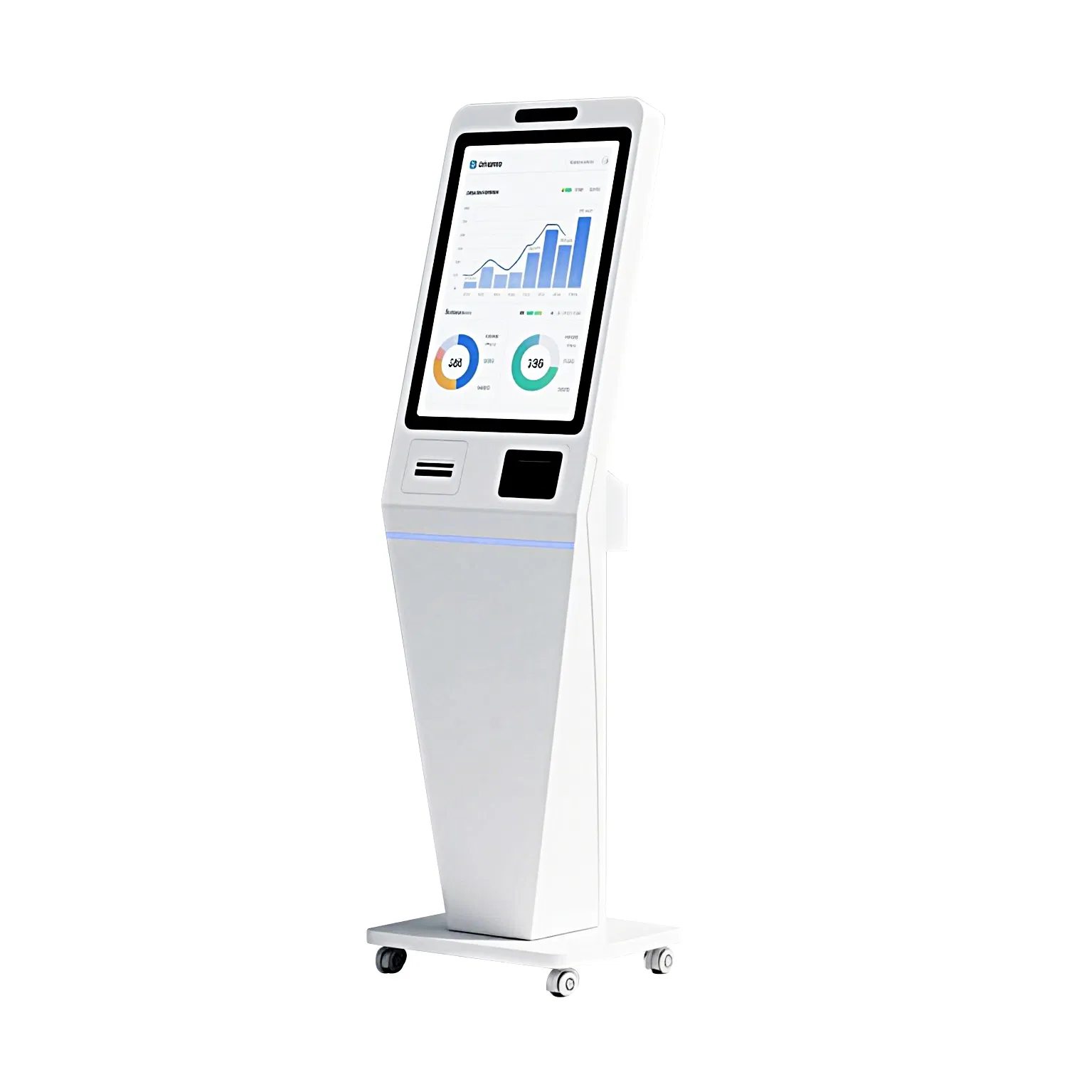 Custom Indoor Floor Stand Wireless Touch Screen Payment Kiosk for Hospital