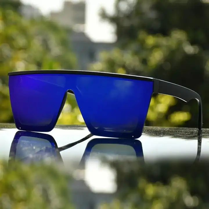 Custom Polarized UV400 Men's Square Mirror Sunglasses 2024 with Fashionable Reflective Lenses