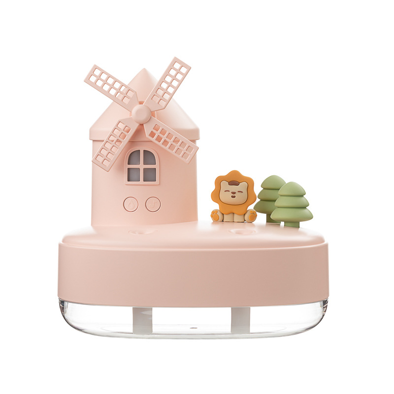 New USB Rechargeable Cute Windmill Music Humidifier Small Air Humidifier