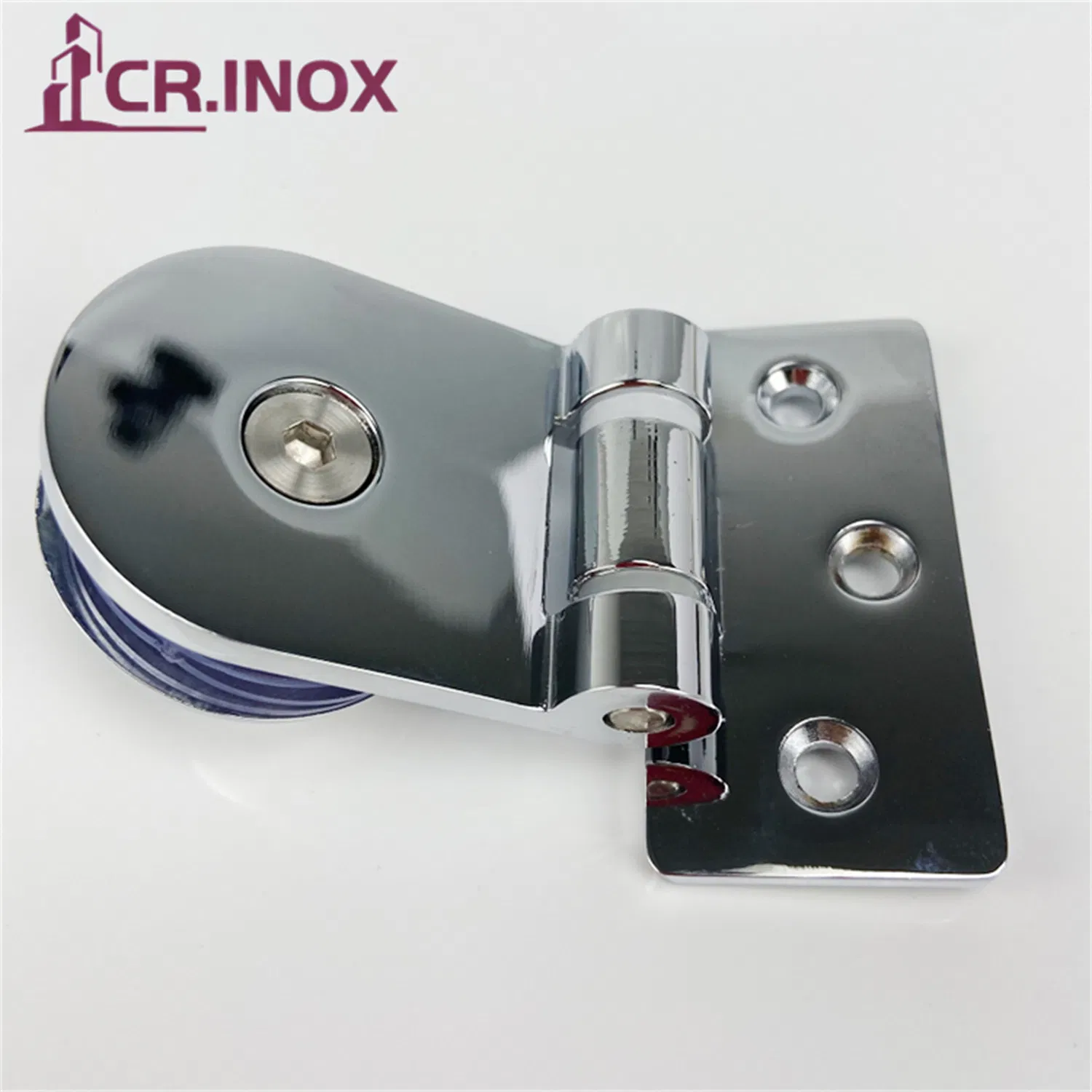 Small Size Bathroom Glass Hinge for Glass Circular Corner Pivot Clamp Glass Shower Door Hinge