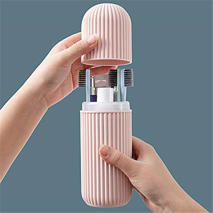 Portable Plastic Toothbrush Toothpaste Cup Case Box Holder Container for Travel