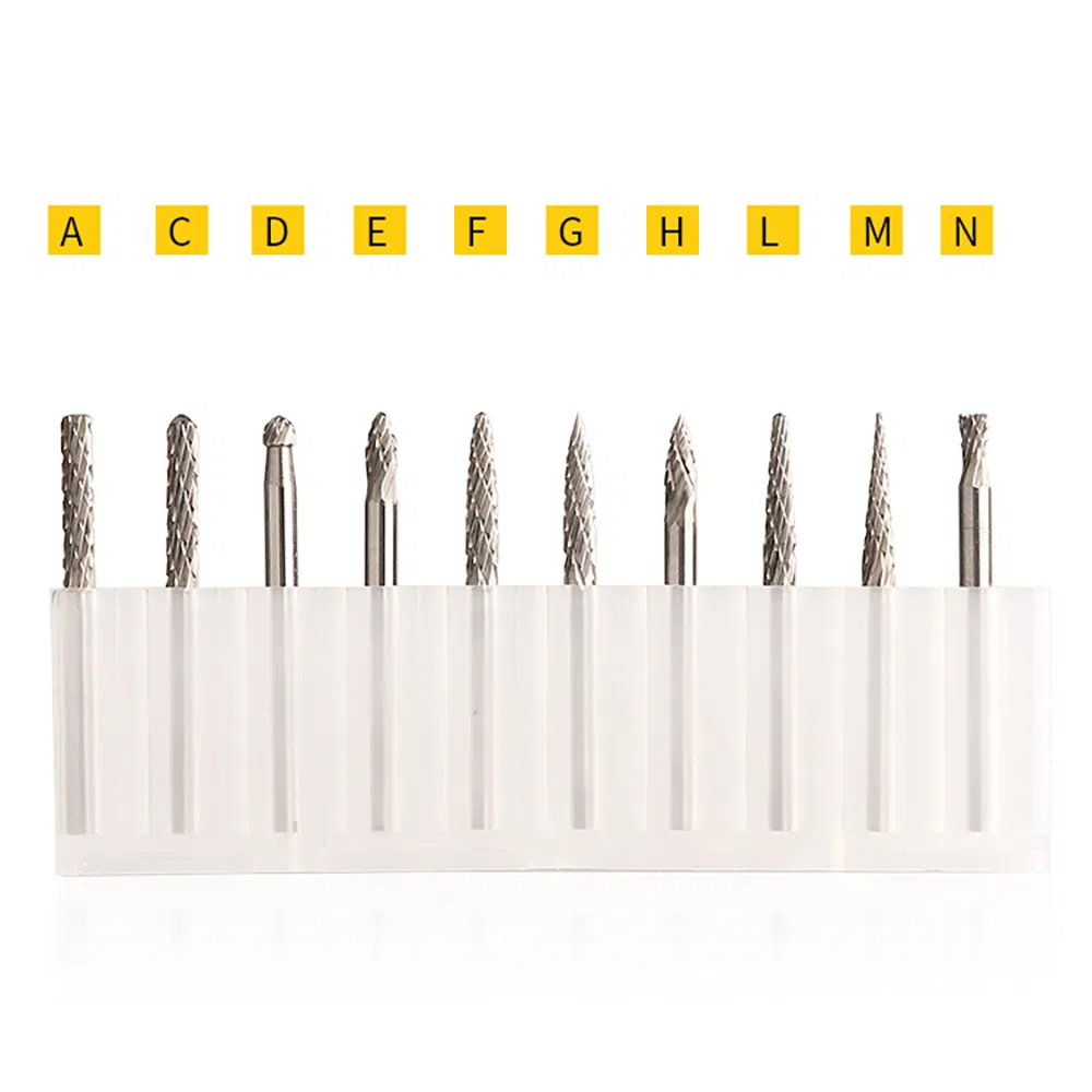Carbide Rotary Burr Set for Precision Cutting and Shaping