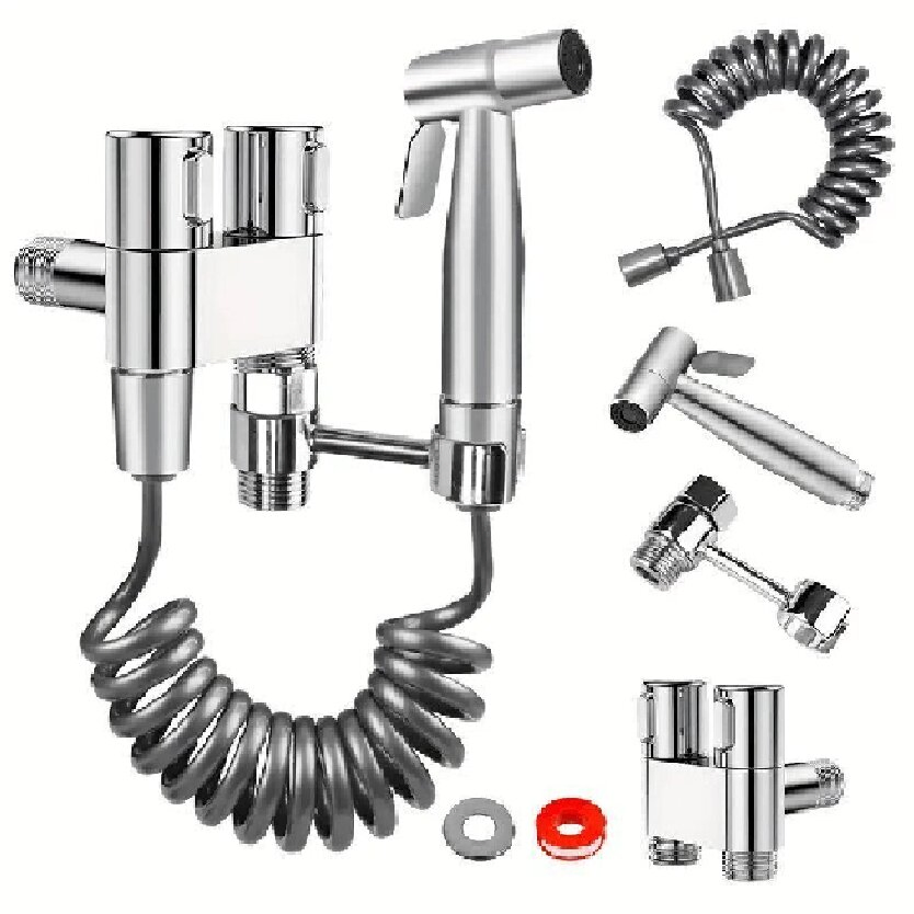 High-Performance ABS Pressure-Boosting Bidet Sprayer Stainless Steel Toilet Bidet Gun for Cleaning