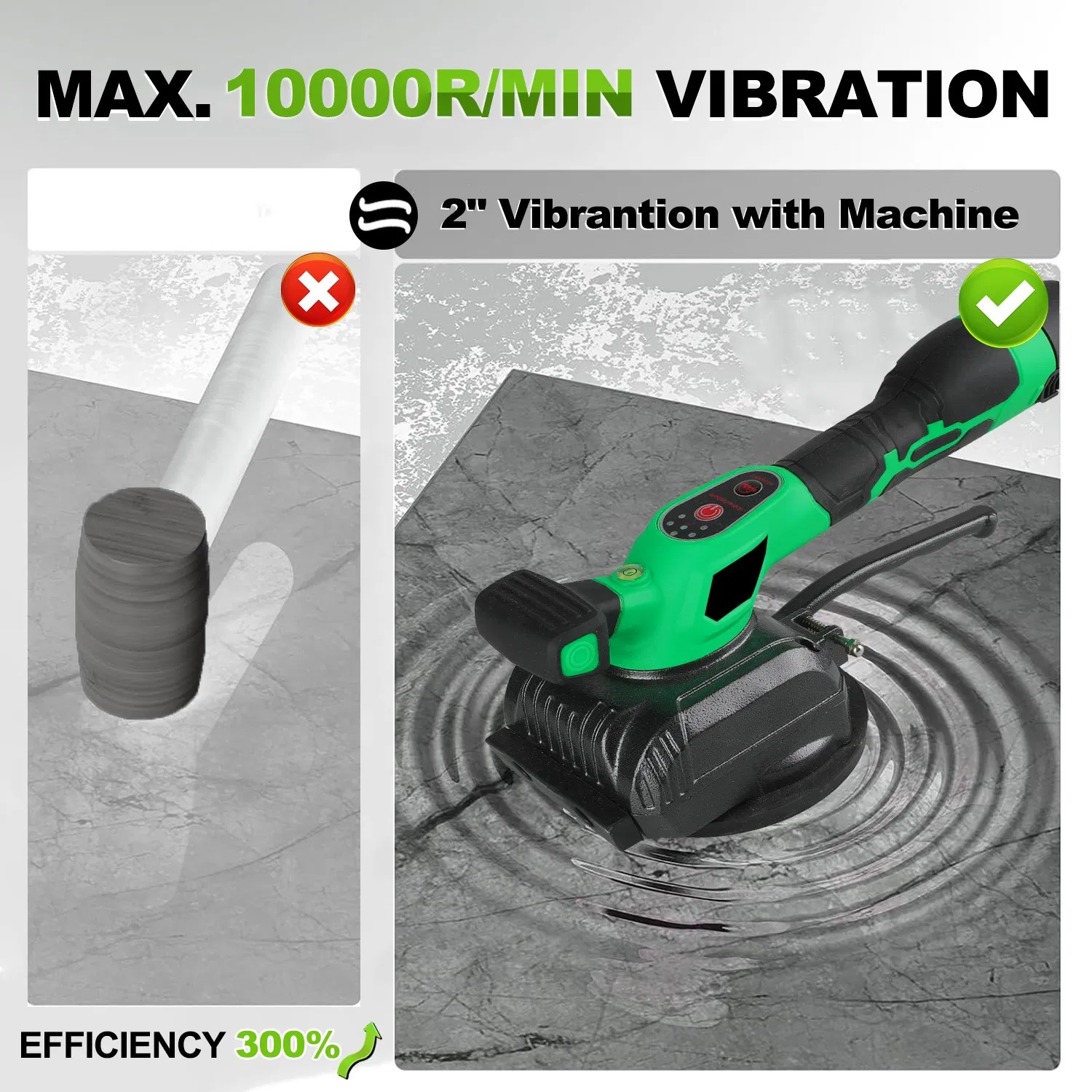 12V Cordless Tile Machine, Professional Power Tools for The Floor Work, Support OEM/ODM