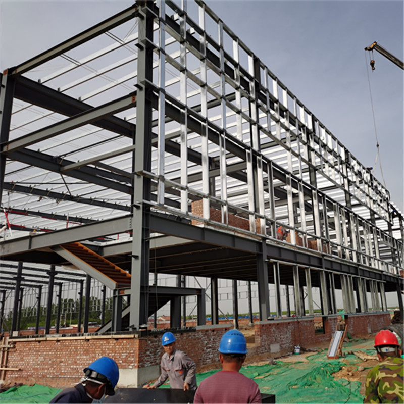 Prefabricated Galvanized Steel Beams and Columns Steel Structure Workshop