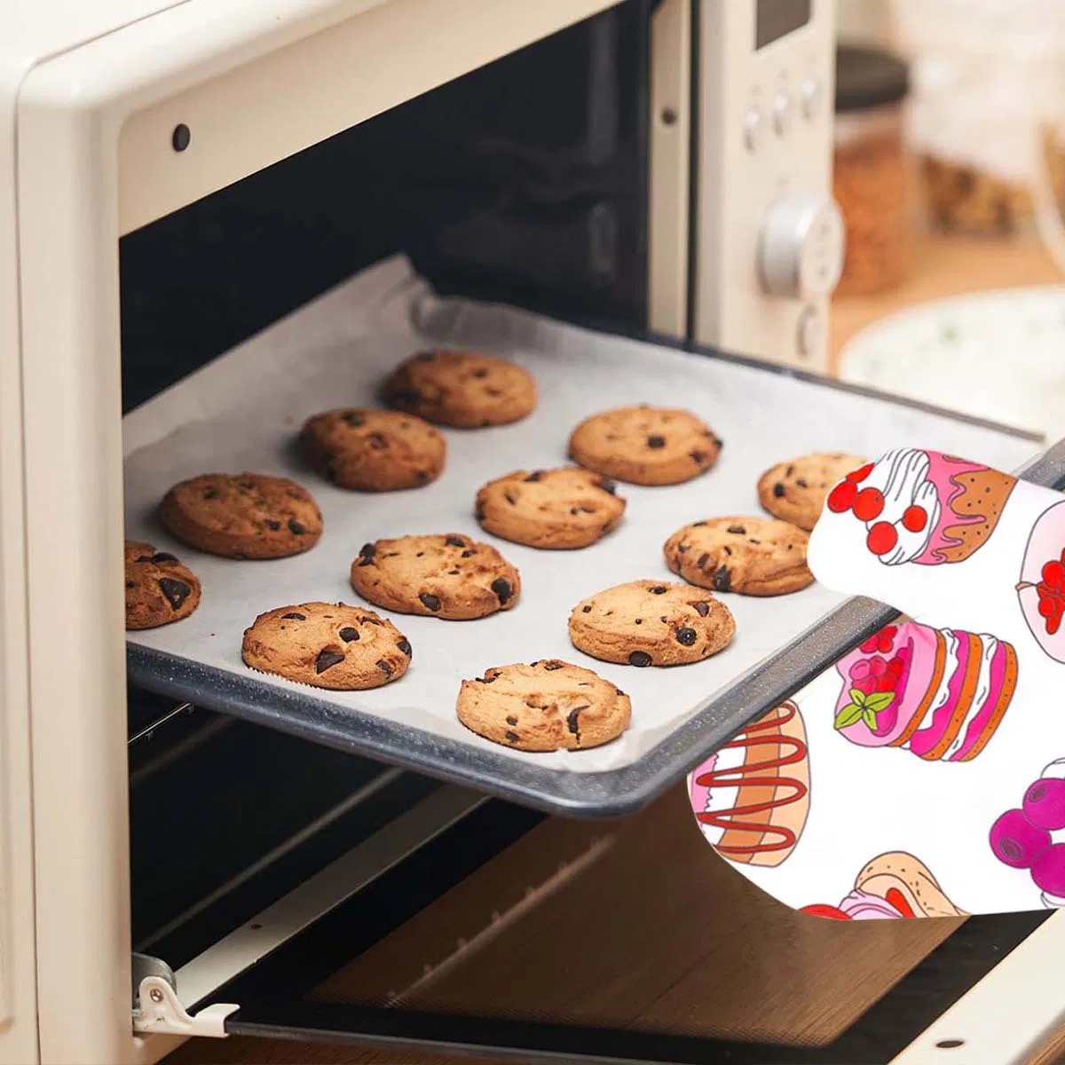 Best-Selling Baking Oven Baking Tray Heat Insulation Gloves, High-Temperature Resistant and Anti-Scalding Gloves