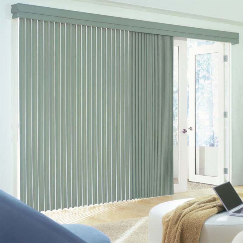 Wholesale Finished 3.5" PVC Vertical Venetian Blinds Customized French Window Blinds