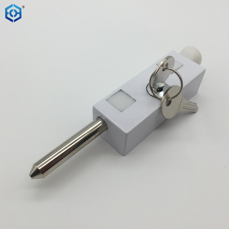 Multi-Purpose White Sliding Patio Door Keyed with Bolt Lock