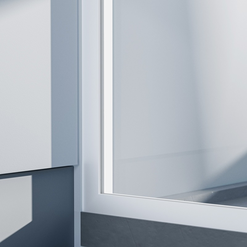 High Quality 8mm 10mm Fixed Tempered Glass Panel Shower Door Bathroom Aluminium Frame Shower Screen